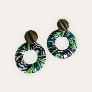 Boucle d'oreille Maï Azur