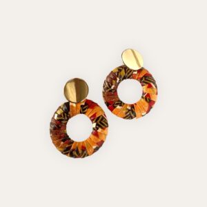 Boucle d'oreille Maï Brown