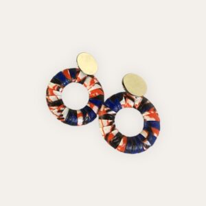 Boucle d'oreille Maï Azur