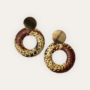 Boucle d'oreille Maï Brown