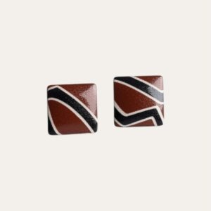 Boucle d'oreille AKIMI Brown
