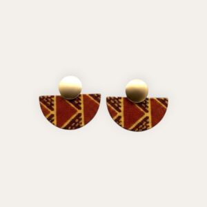 Boucle d'oreille SALY Brown