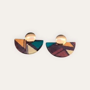 Boucle d'oreille SALY Brown