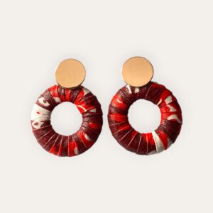 Boucle d'oreille Maï Rubis