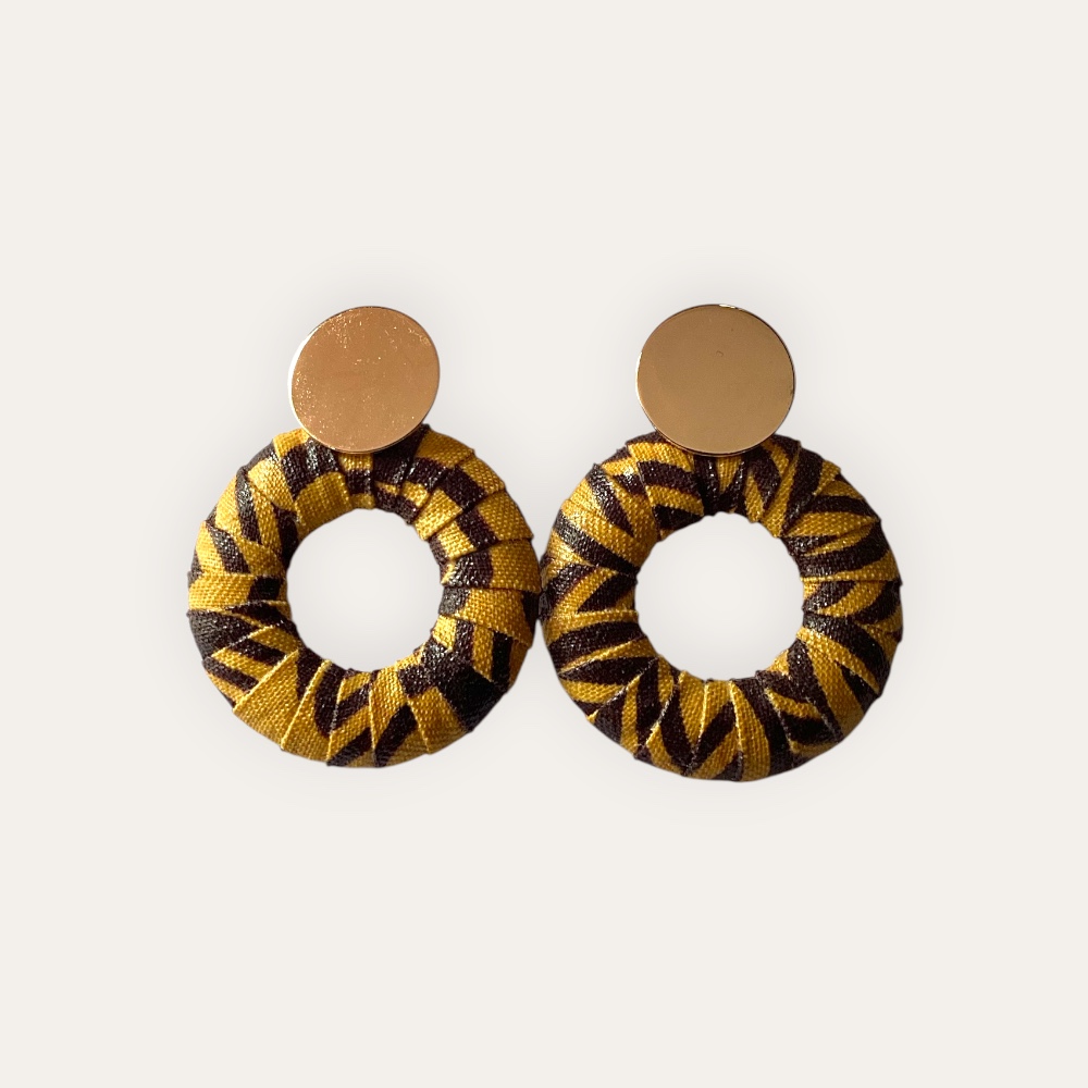 Boucle d'oreille Maï Brown