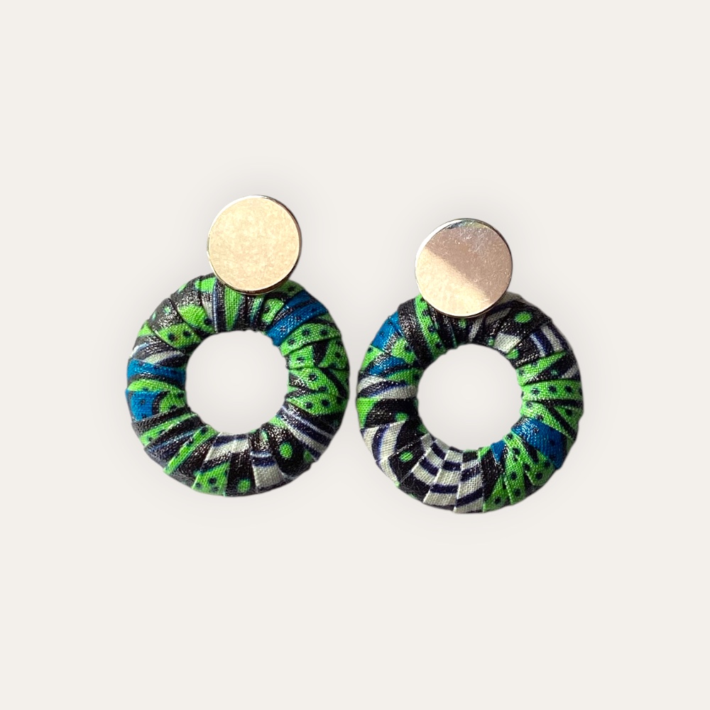 Boucle d'oreille Maï Azur